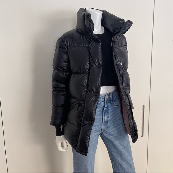 SAM NYC ZOE Puffer Down Coat In Jet Black - Picture 4 of 15